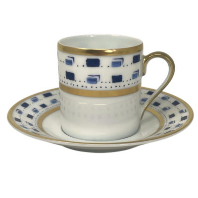 La Bocca bleue - Tasse et soucoupe café 0.10 litre