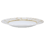 Tweed White & Gold - Assiette plate 27.5 cm