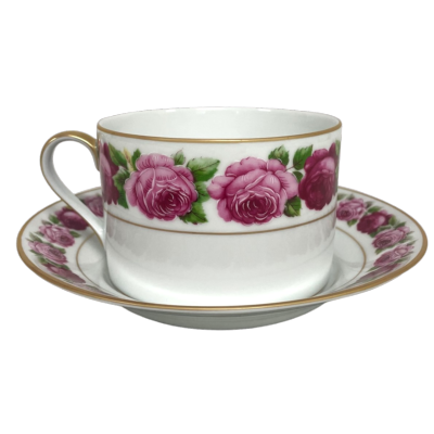 Rose de Paris - Tasse et soucoupe déjeuner 0.40 litre