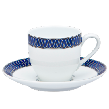 Blue Star - Tasse et soucoupe café 0.10 litre