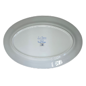 La Bocca bleue - Plat ovale 41 cm