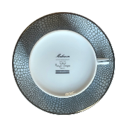 Makassar platine - Tasse et soucoupe déjeuner 0.40 litre