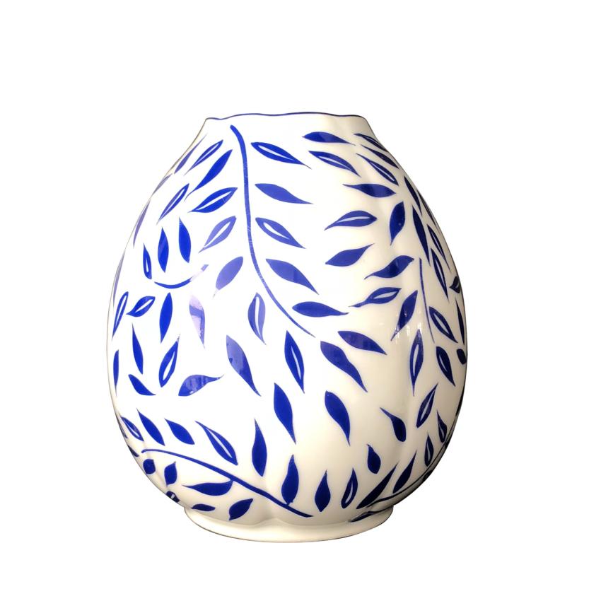 Olivier bleu - Vase haut 13 cm