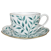Olivier vert - Tasse et soucoupe djeuner 0.40 litre