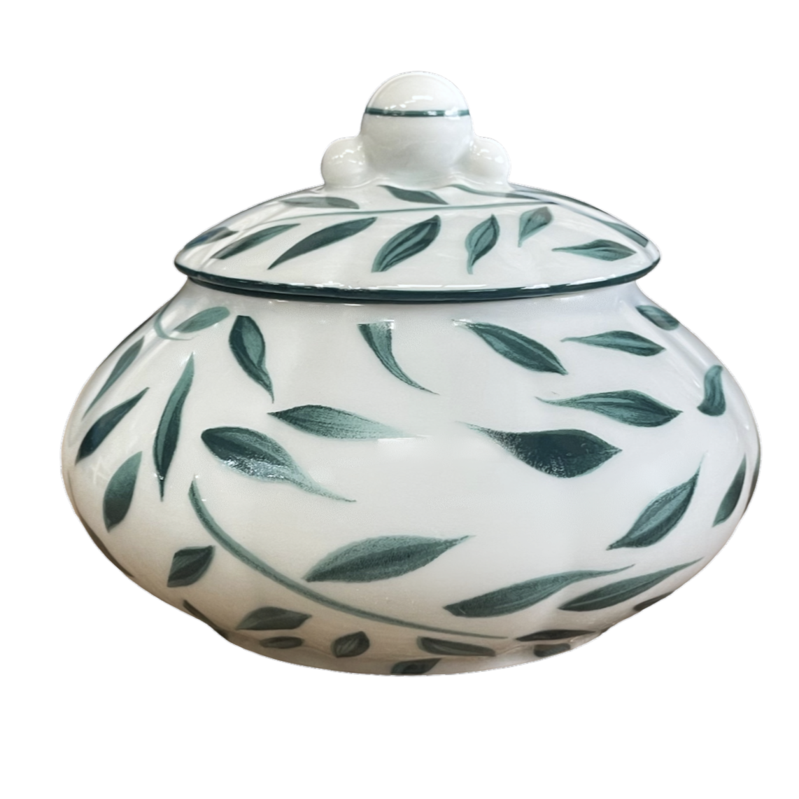 Olivier vert filet vert - Sucrier 0.30 litre