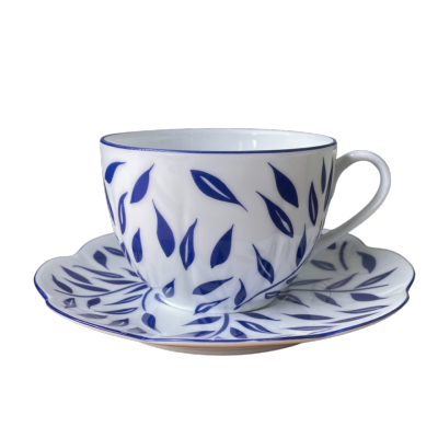 Olivier bleu - Tasse et soucoupe th&#233; 0.20 litre