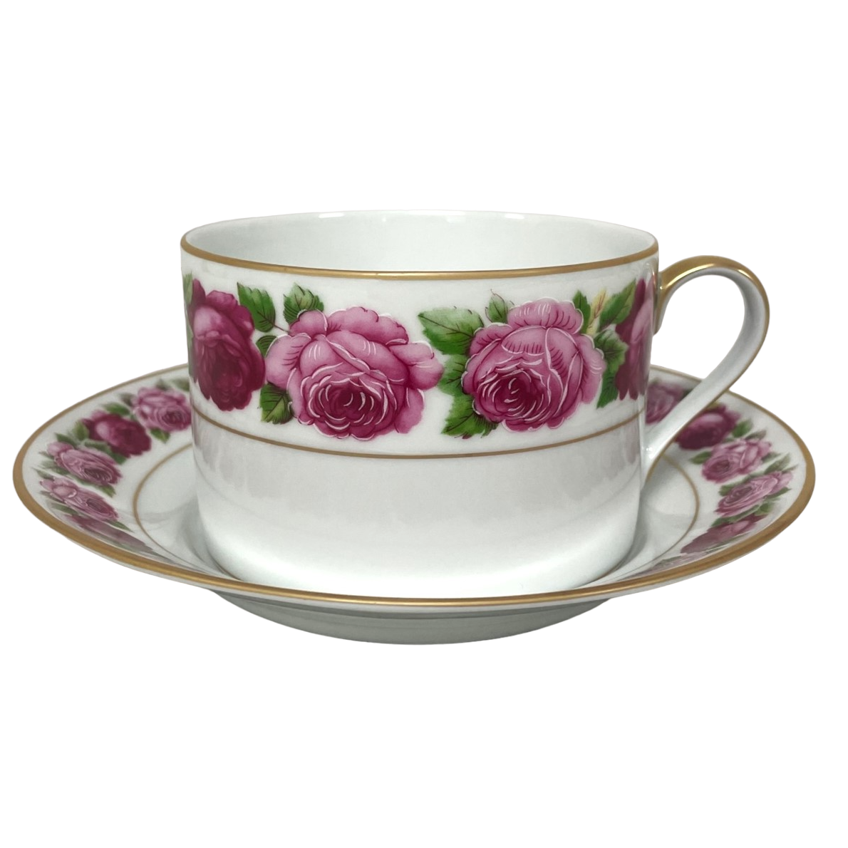 Rose de Paris - Tasse et soucoupe déjeuner 0.40 litre
