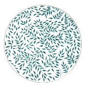 Olivier vert - Assiette prsentation 32 cm