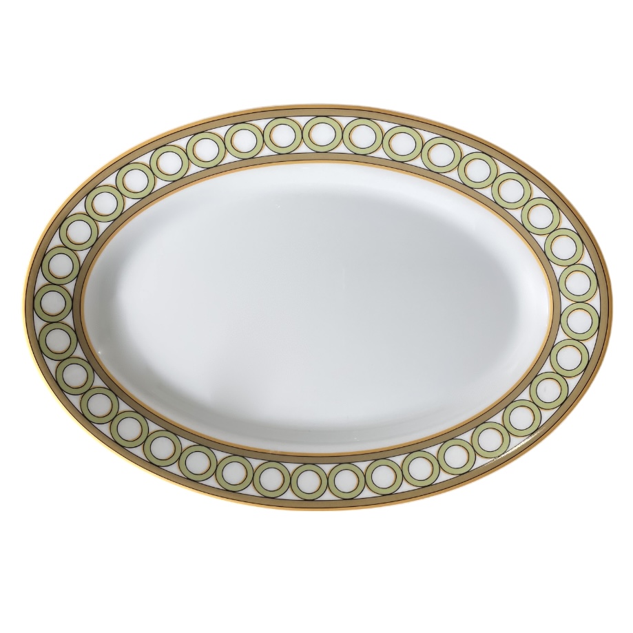 Jardin Français - Plat ovale 41 cm