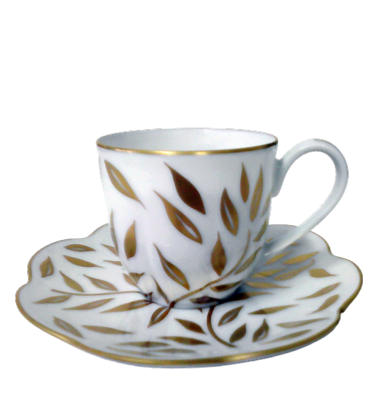 Olivier or - Tasse et soucoupe café 0.10 litre