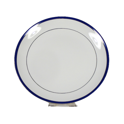 Dune bleue - Plat rond plat 30 cm