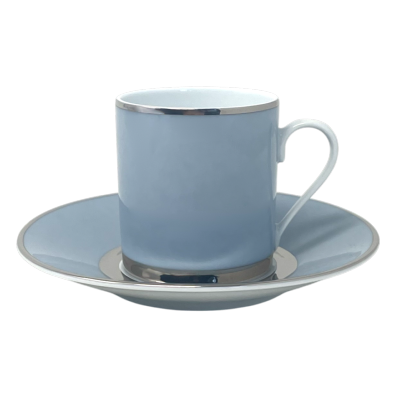Mak grey platine - Tasse et soucoupe café 0.10 litre