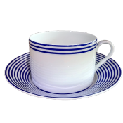 Latitudes bleues - Tasse et soucoupe djeuner 0.40 litre