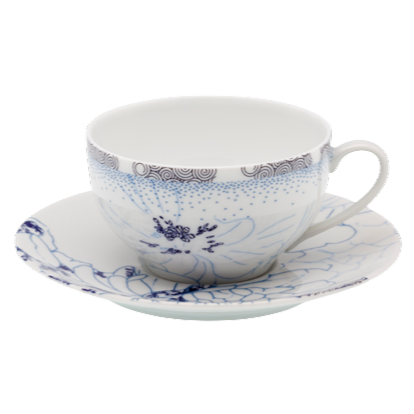 Rêve bleu - Tasse et soucoupe déjeuner 0.45 litre