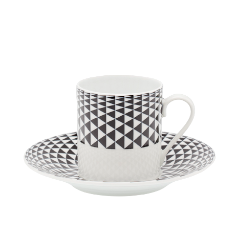 Black Diamonds - Tasse et soucoupe café 0.10 litre