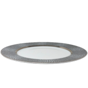 Makassar platine - Assiette plate 27.5 cm