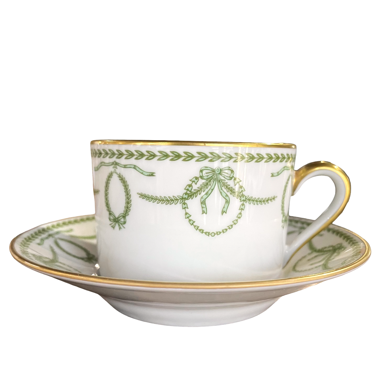 Cheverny vert - Tasse et soucoupe thé 0.20 litre