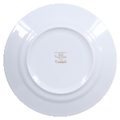 Tweed White & Gold - Assiette plate 27.5 cm