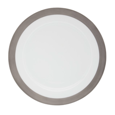 Danielle platine mat - Assiette plate 27.5 cm