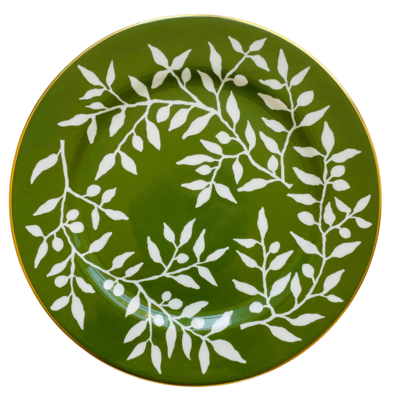 La Bocca vert (feuille) - Assiette présentation 32 cm