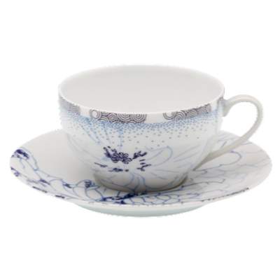 Rêve bleu - Tasse et soucoupe déjeuner 0.45 litre