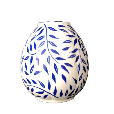 Olivier bleu - Vase haut 13 cm