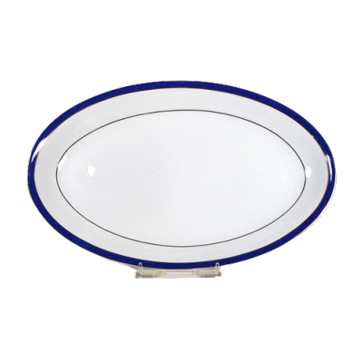 Dune bleue - Plat ovale 35 cm