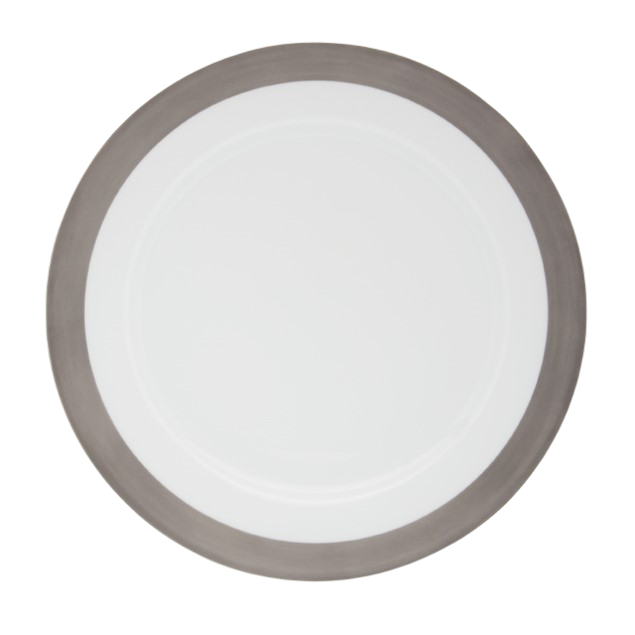 Danielle platine mat - Assiette plate 27.5 cm