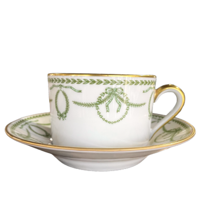 Cheverny vert - Tasse et soucoupe thé 0.20 litre