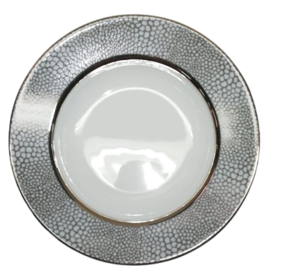 Makassar platine - Assiette creuse 22 cm