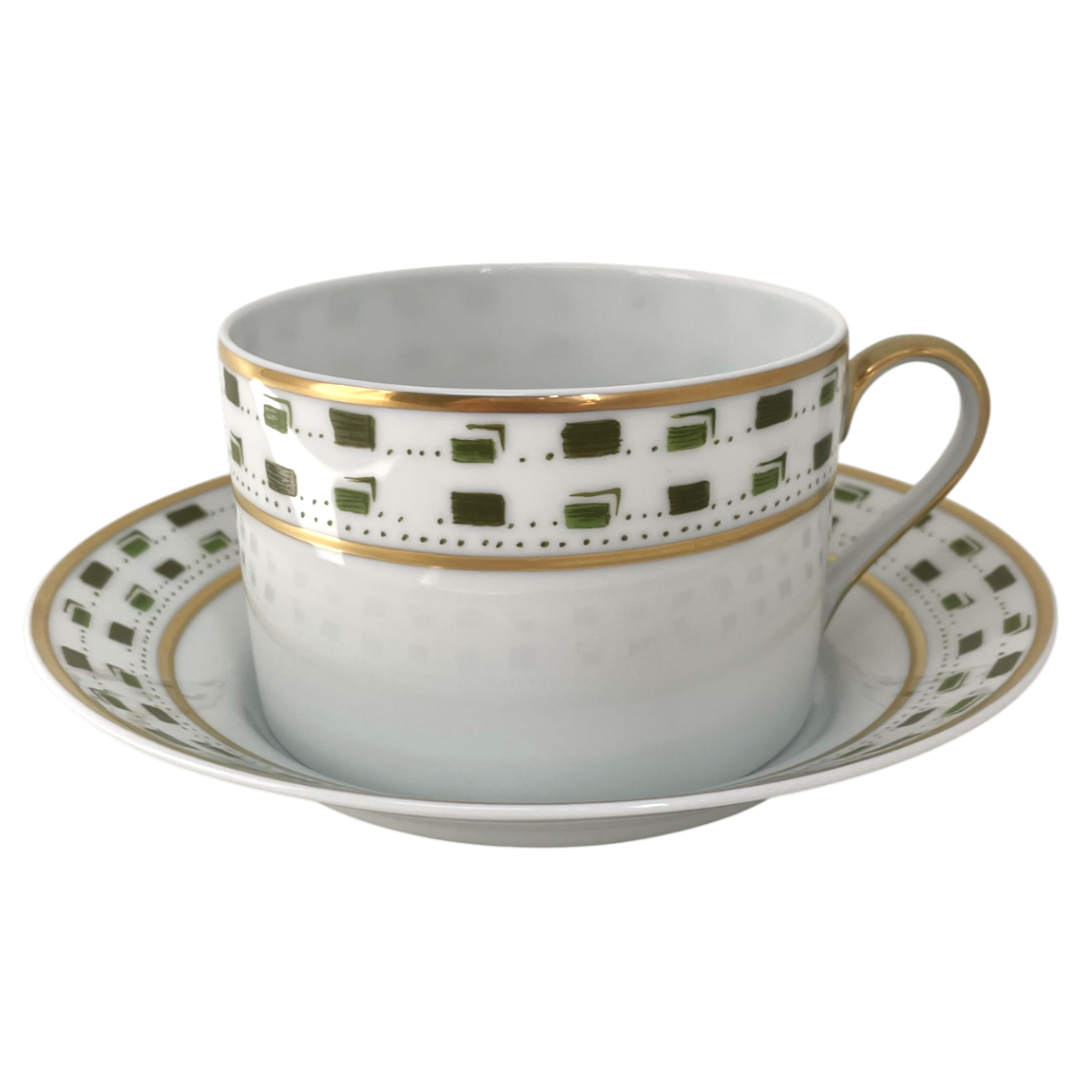 La Bocca vert - Tasse et soucoupe déjeuner 0.40 litre