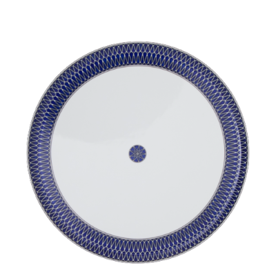 Blue Star - Plat rond creux 28 cm