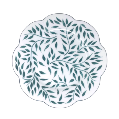 Olivier vert filet vert - Assiette dessert 22 cm