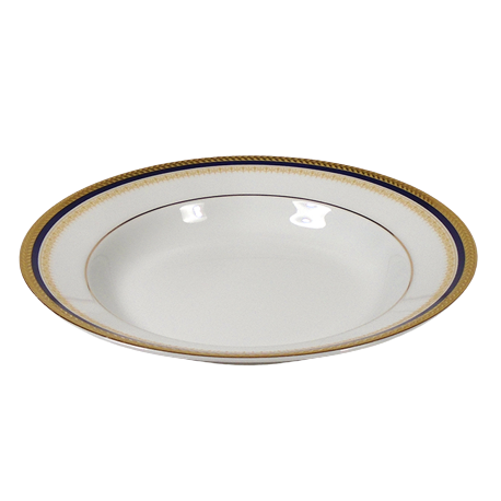 Monaco blue - Rim soup plate 8.66"