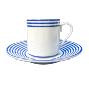 Latitudes bleues - Tasse et soucoupe caf 0.10 litre
