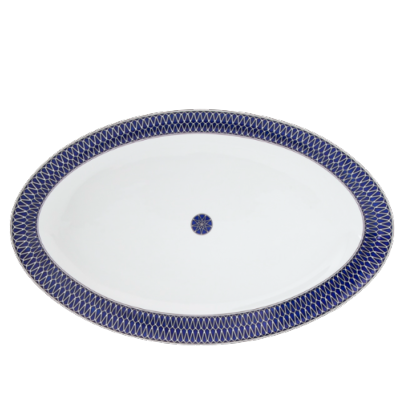 Blue Star - Plat ovale 41 cm