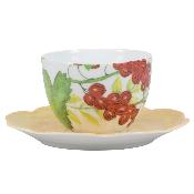 Fruits d'été - Tasse et soucoupe déjeuner 0.40 litre