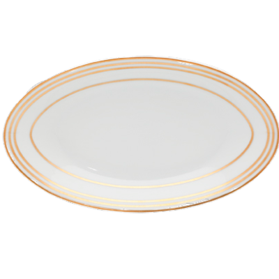 Latitudes or - Plat ovale 41 cm