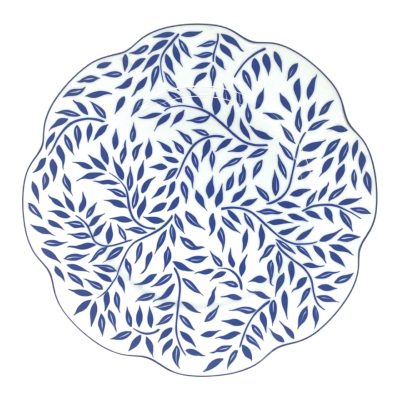 Olivier bleu - Assiette plate 27.5 cm