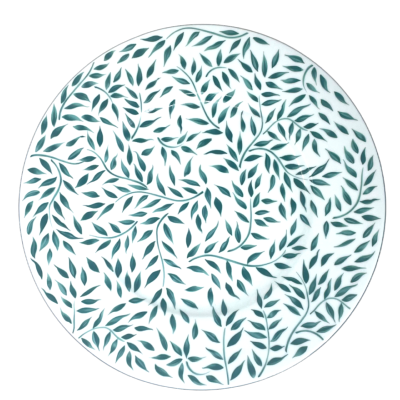 Olivier vert filet vert - Assiette présentation 32 cm
