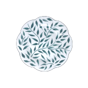 Olivier vert filet vert - Assiette  pain 16 cm