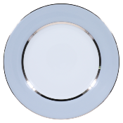 Mak grey platine - Assiette présentation 30 cm