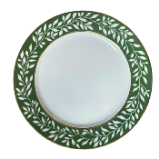 La Bocca vert (feuille) - Assiette plate 27.5 cm