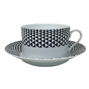 Black Diamonds - Tasse et soucoupe djeuner 0.40 litre