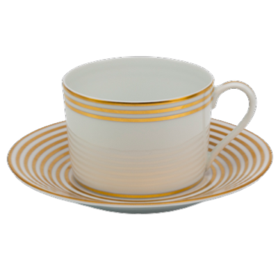 Latitudes or - Tasse et soucoupe thé 0.20 litre