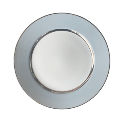 Mak grey platine - Assiette plate 27.5 cm
