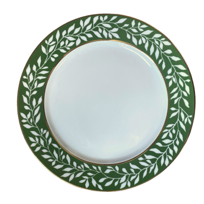 La Bocca vert (feuille) - Assiette plate 27.5 cm