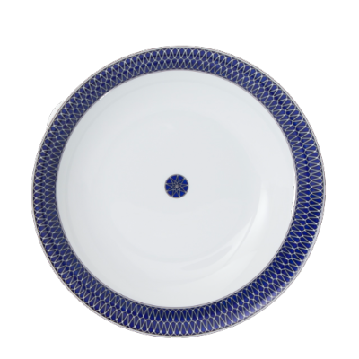 Blue Star - Plat rond plat 30 cm