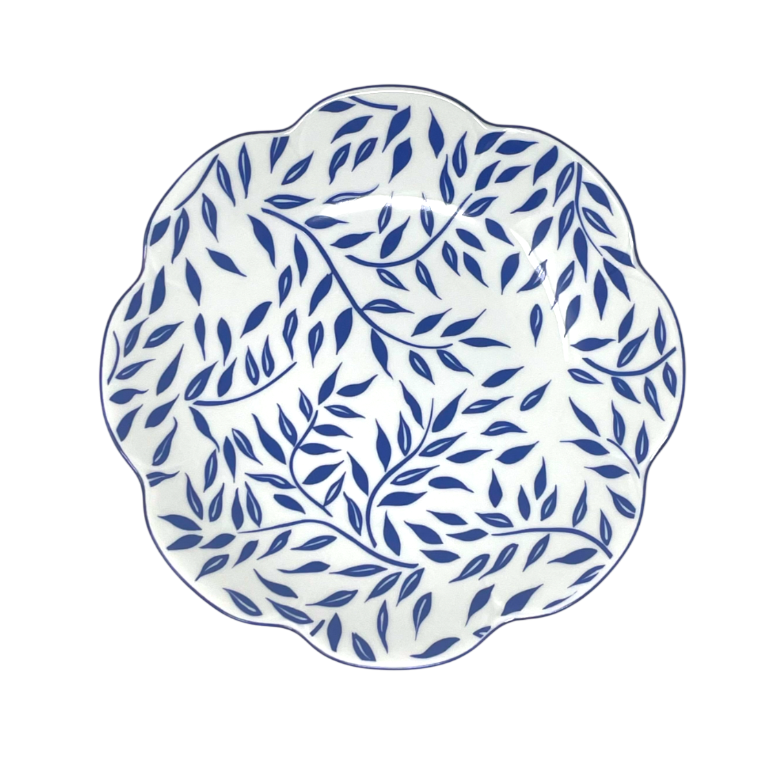 Olivier bleu - Assiette creuse calotte 22 cm