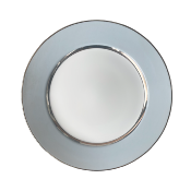 Mak grey platine - Assiette plate 27.5 cm